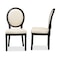 Baxton Studio Louis French Inspired Beige Faux Leather Upholstered & Black Finished Wood Dining Chair, PK2 201-2PC-12337 - alternate 4